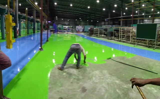Maya Enterprise epoxy flooring installation