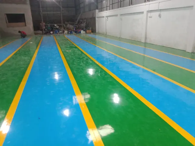 Epoxy flooring installation by Maya Enterprise, project 51