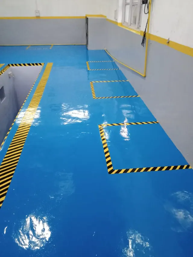 Maya Enterprise epoxy flooring installation